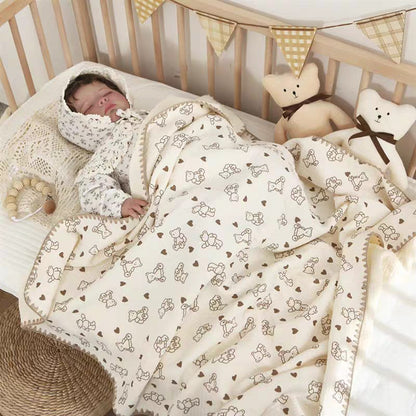 Buy Cotton Muslin Swaddle Blanket – Air Conditioned Quilt, Perfect for Spring & Summer 5 at MyneeMoe Online In India