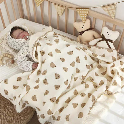 Buy Cotton Muslin Swaddle Blanket – Air Conditioned Quilt, Perfect for Spring & Summer 4 at MyneeMoe Online In India