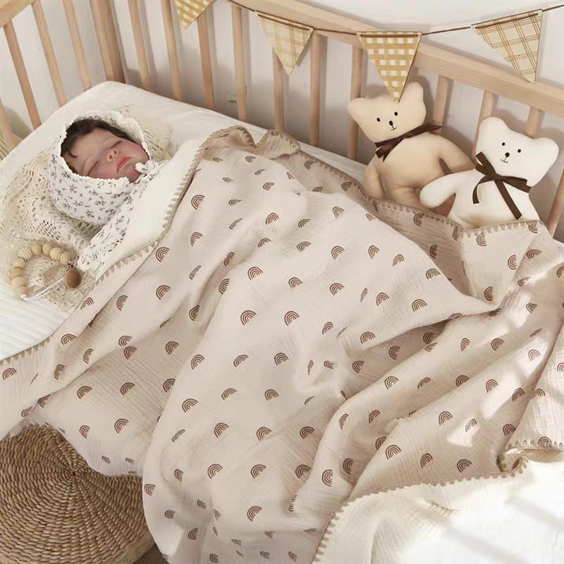 Buy Cotton Muslin Swaddle Blanket – Air Conditioned Quilt, Perfect for Spring & Summer 3 at MyneeMoe Online In India