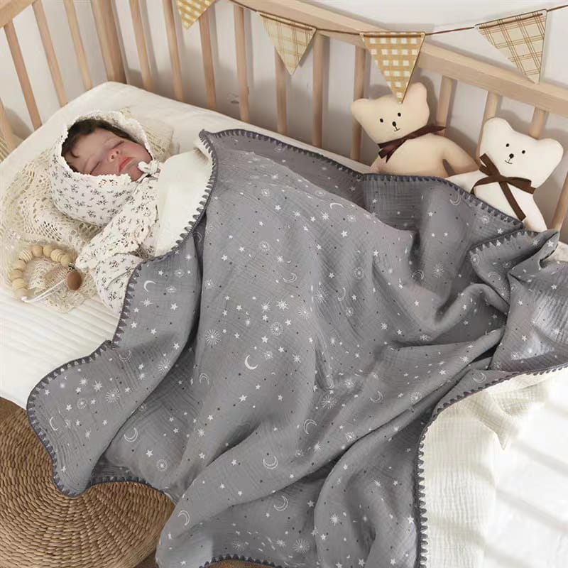 Buy Cotton Muslin Swaddle Blanket – Air Conditioned Quilt, Perfect for Spring & Summer 2 at MyneeMoe Online In India