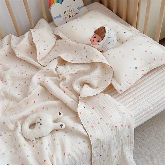 Buy Ultra-Soft 100% Cotton Muslin Swaddle Blanket – Air Conditioned Quilt, Perfect for Spring & Summer at MyneeMoe Online In India