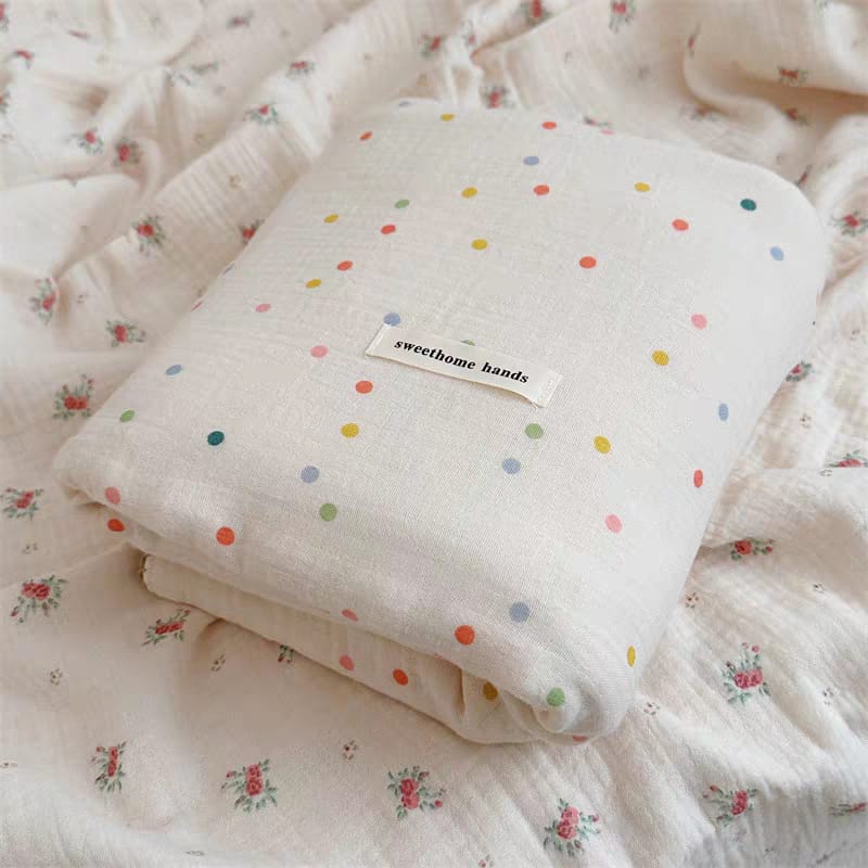 Buy Ultra-Soft 100% Cotton Muslin Swaddle Blanket – Air Conditioned Quilt, Perfect for Spring & Summer at MyneeMoe Online In India