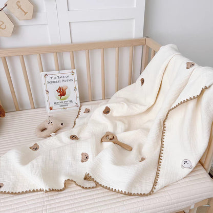 Buy Cozy Muslin Swaddle Blanket – 100% Cotton, Air Conditioned Quilt For Spring & Summer at MyneeMoe Online In India