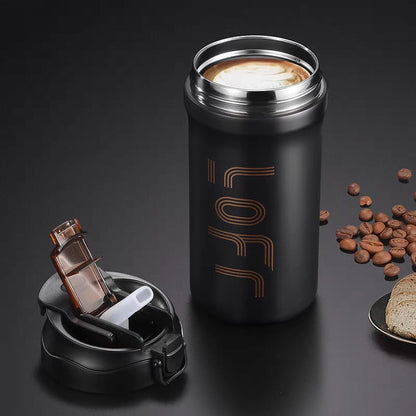 Buy Lofr Versatile Stainless Steel Coffee Mug with Dual Mouth at Myneemoe Online In India