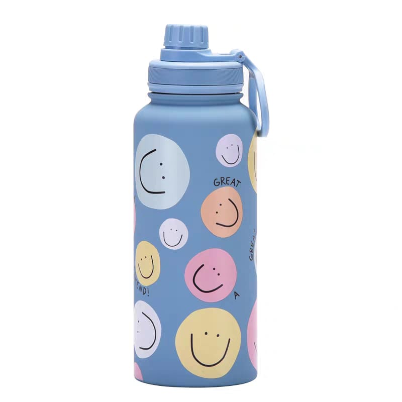 Buy Good Vibes Stainless Steel Water Bottle - Stylish & Leakproof Design 4 at MyneeMoe Online In India