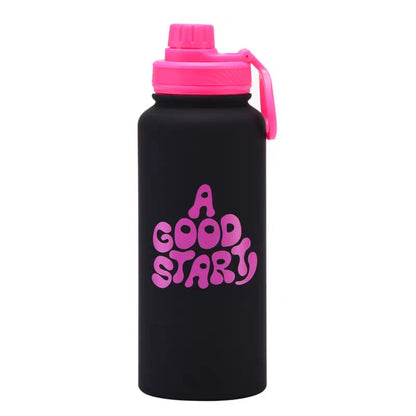 Buy Good Vibes Stainless Steel Water Bottle - Stylish & Leakproof Design 1 at MyneeMoe Online In India