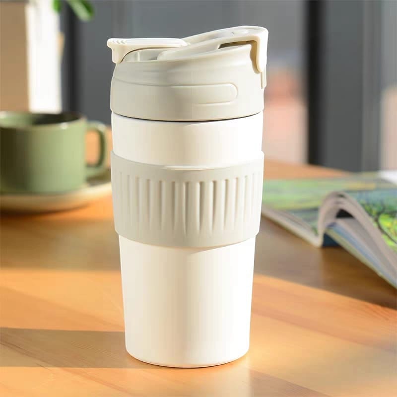 Buy MyneeMoe TwinSip Stainless Steel Coffee Mug for Versatile Drinking Sand Beige - Coffee Mug at MyneeMoe Online In India