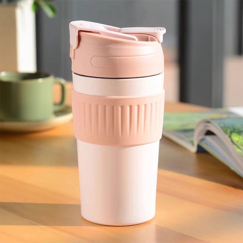 Buy MyneeMoe TwinSip Stainless Steel Coffee Mug for Versatile Drinking Blush Pink - Coffee Mug at MyneeMoe Online In India