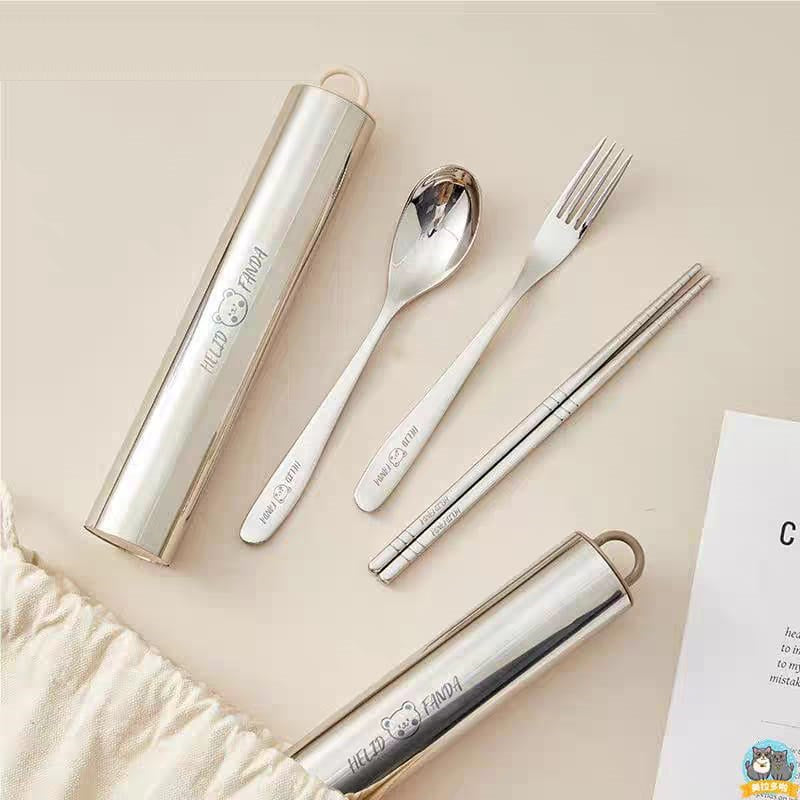 Buy MyneeMoe Universal Shine Stainless Steel Cutlery Set – Spoon, Fork & Chopsticks - Cutlery Set at MyneeMoe Online In India