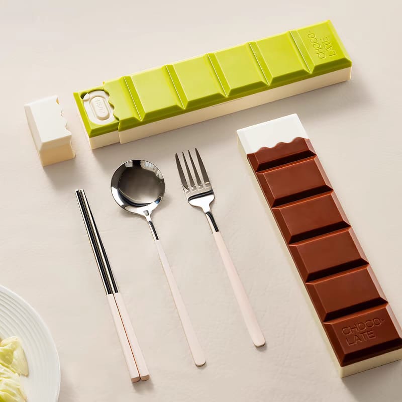 Buy MyneeMoe Choco Bliss Stainless Steel Cutlery Set – Spoon, Fork & Chopsticks - Cutlery Set at MyneeMoe Online In India