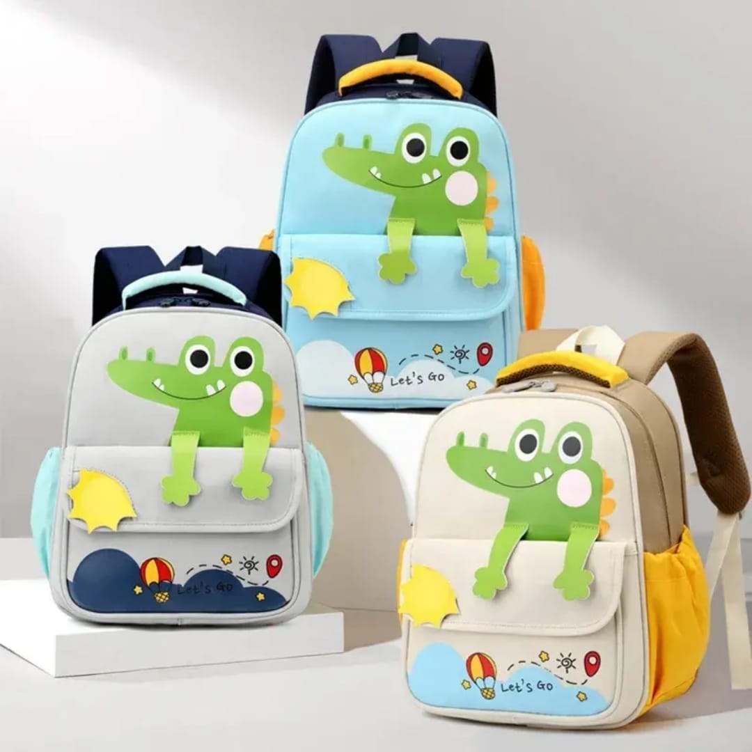 Buy MyneeMoe Cute Crocodile Kids School Backpack for Kindergarten - Lightweight & Waterproof - School Bag at MyneeMoe Online In India