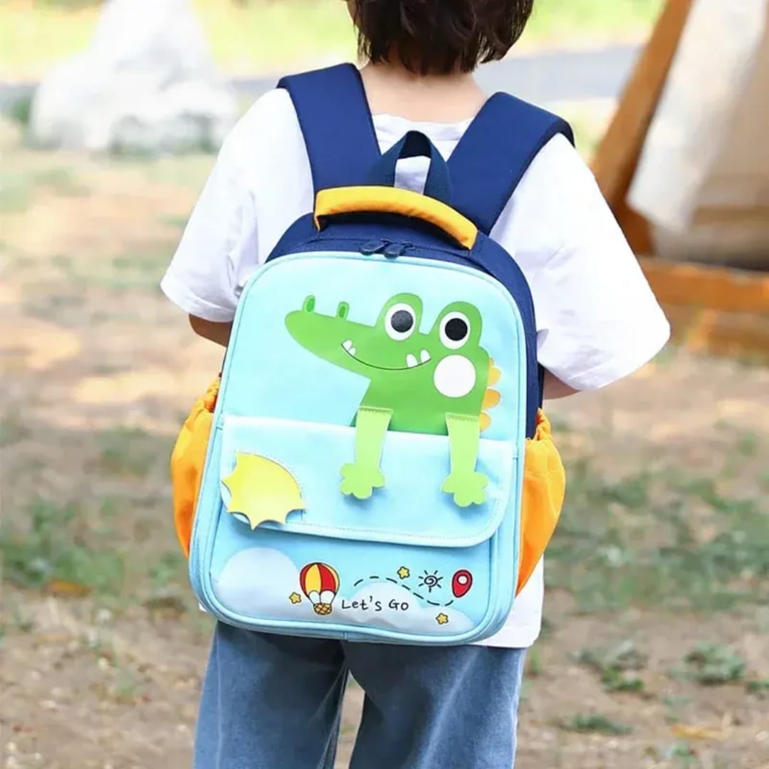 Buy MyneeMoe Cute Crocodile Kids Backpack – Lightweight & Comfortable Kindergarten Bag (Age 3-4Y) - School Bag at MyneeMoe Online In India