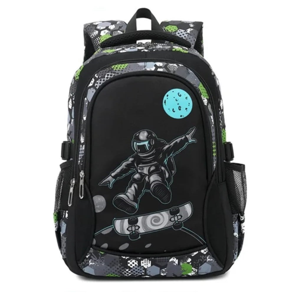Buy MyneeMoe All-Rounder School Backpack – Comfortable, Roomy & Cool Prints Blue - School Bag at MyneeMoe Online In India