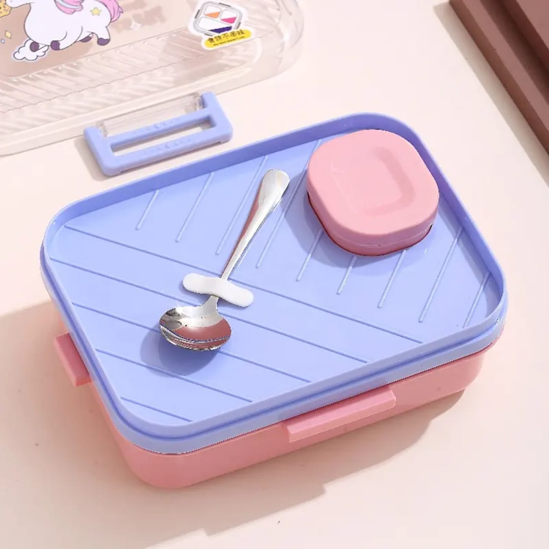 Buy MyneeMoe SnackyBoo 2 Compartment Staineless Steel Lunch Box- Only for Solid Food - Lunch Box at MyneeMoe Online In India
