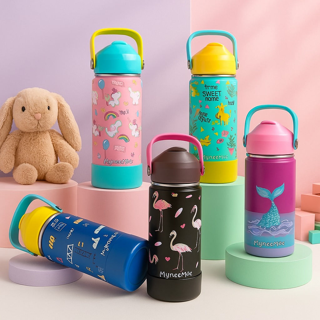 Buy MyneeMoe MyneeMoe Zippy 550ml Steel Water Bottle for Kids – Perfect for School & Travel - Water Bottle at MyneeMoe Online In India