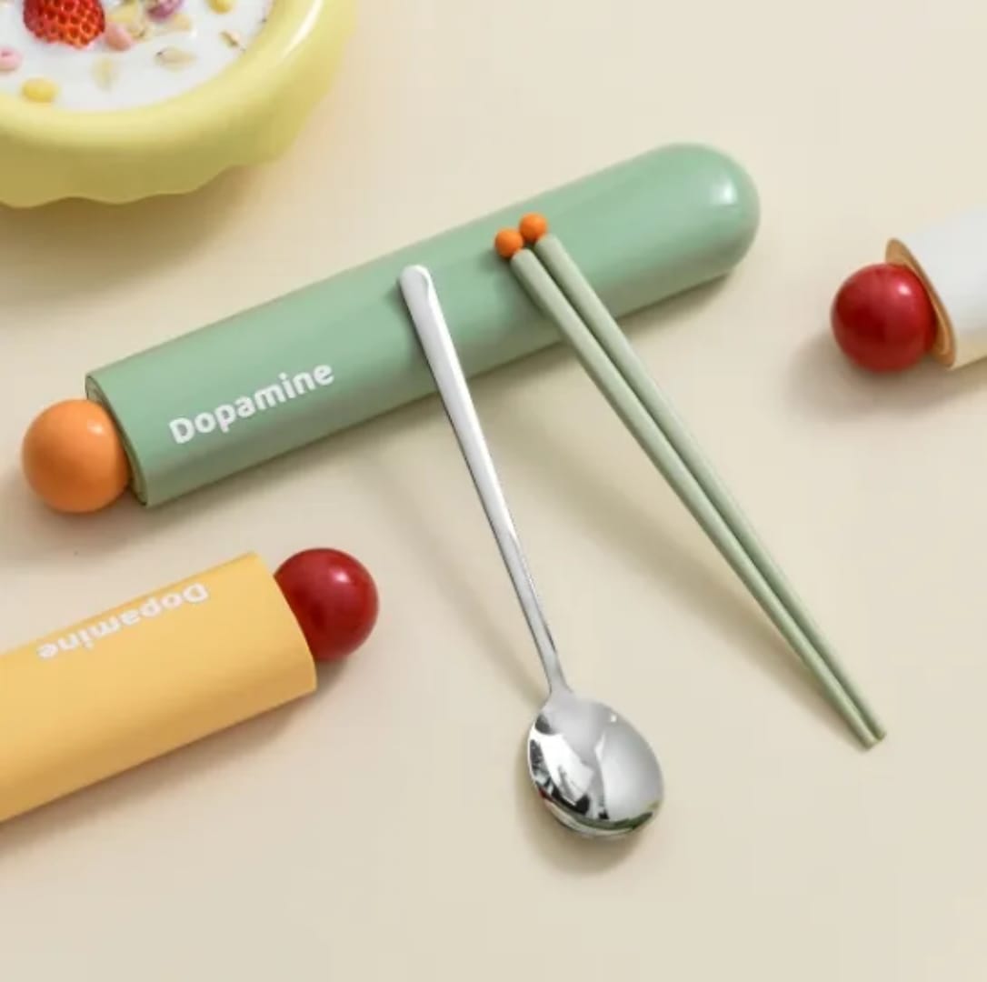 Buy MyneeMoe Dopamine Cutlery Set – Reusable Travel Utensils with Bold Design - Cutlery Set at MyneeMoe Online In India