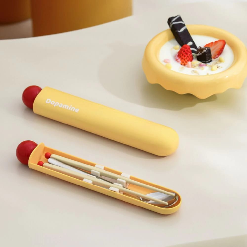 Buy MyneeMoe Dopamine Cutlery Set – Reusable Travel Utensils with Bold Design - Cutlery Set at MyneeMoe Online In India