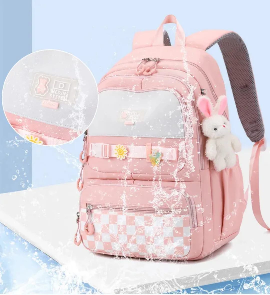 Buy MyneeMoe Sweet Pastel Girl's School Bag – Lightweight, Waterproof & Multi-Pocket Backpack - School Bag at MyneeMoe Online In India