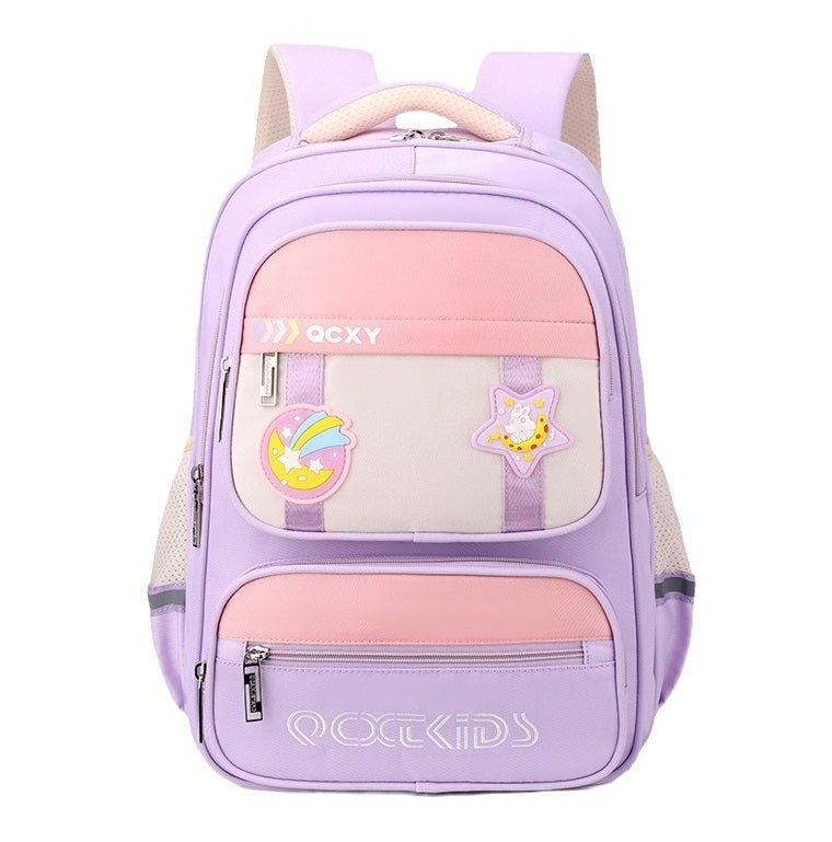 Buy MyneeMoe SkyStash School Backpack – Stylish, Waterproof & Spacious Bag for Kids Lavender Pop - School Bag at MyneeMoe Online In India