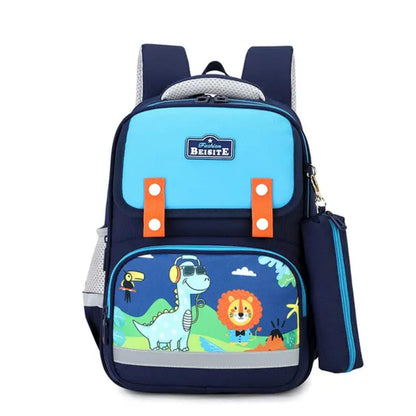 Buy MyneeMoe Schoolie Kids Backpack – Lightweight, Durable & Fun Print School Bag Blue - School Bag at MyneeMoe Online In India
