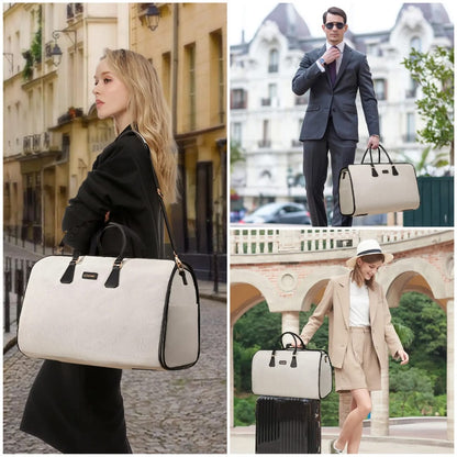 Buy MyneeMoe Lovevook 3 in 1 Garment Duffel Bag | Convertible Carry-On Hanging Suit Travel Bag (Khaki & Black) - Travel & Tote Bags at MyneeMoe Online In India