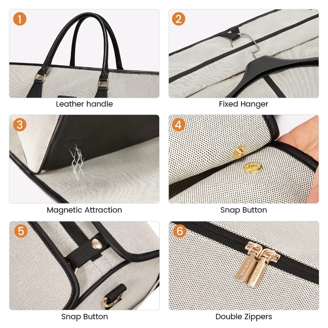 Buy MyneeMoe Lovevook 3 in 1 Garment Duffel Bag | Convertible Carry-On Hanging Suit Travel Bag (Khaki & Black) - Travel & Tote Bags at MyneeMoe Online In India