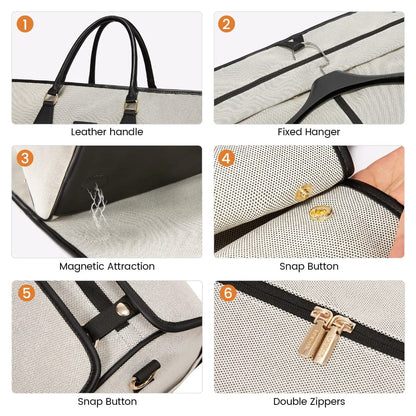 Buy MyneeMoe Lovevook 3 in 1 Garment Duffel Bag | Convertible Carry-On Hanging Suit Travel Bag (Khaki & Black) - Travel & Tote Bags at MyneeMoe Online In India