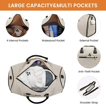 Buy MyneeMoe Lovevook 3 in 1 Garment Duffel Bag | Convertible Carry-On Hanging Suit Travel Bag (Khaki & Black) - Travel & Tote Bags at MyneeMoe Online In India