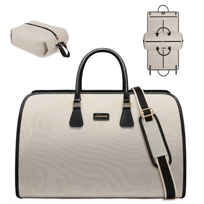 Buy MyneeMoe Lovevook 3 in 1 Garment Duffel Bag | Convertible Carry-On Hanging Suit Travel Bag (Khaki & Black) Khakhi & Black - Travel & Tote Bags at MyneeMoe Online In India