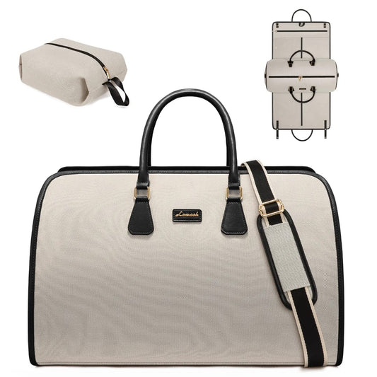 Buy MyneeMoe Lovevook 3 in 1 Garment Duffel Bag | Convertible Carry-On Hanging Suit Travel Bag (Khaki & Black) Khakhi & Black - Travel & Tote Bags at MyneeMoe Online In India