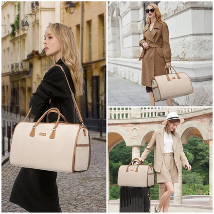 Buy MyneeMoe Lovevook 3 in 1 Garment Duffel Bag | Convertible Carry-On Hanging Suit Travel Bag (Apricot) - Travel & Tote Bags at MyneeMoe Online In India