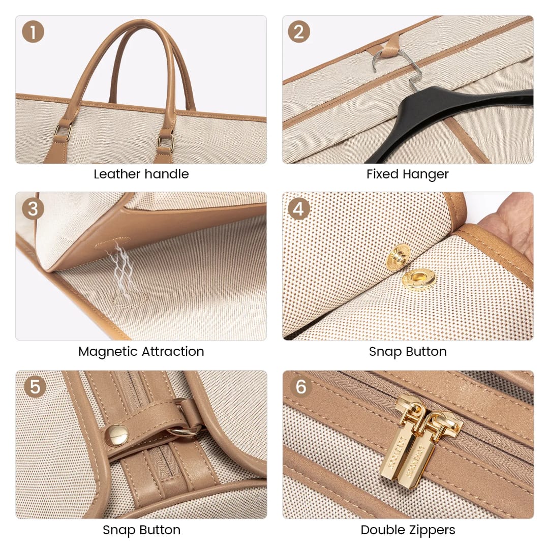 Buy MyneeMoe Lovevook 3 in 1 Garment Duffel Bag | Convertible Carry-On Hanging Suit Travel Bag (Apricot) - Travel & Tote Bags at MyneeMoe Online In India