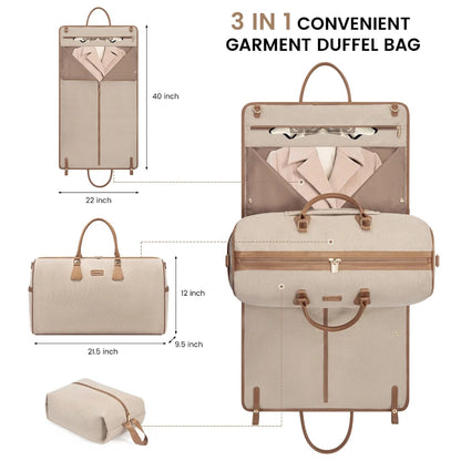 Buy MyneeMoe Lovevook 3 in 1 Garment Duffel Bag | Convertible Carry-On Hanging Suit Travel Bag (Apricot) - Travel & Tote Bags at MyneeMoe Online In India