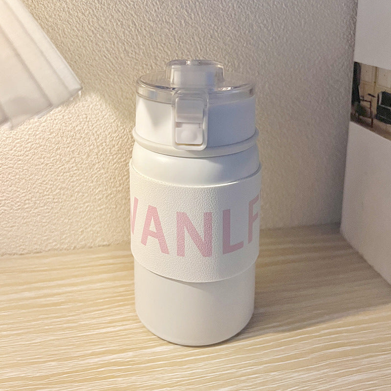 Buy MyneeMoe Vanlfy Stainless Steel Coffee Mug 350ml with Built-in Strainer Rose Beige - Coffee Mug at MyneeMoe Online In India