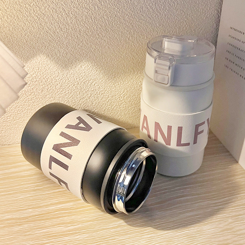 Buy MyneeMoe Vanlfy Stainless Steel Coffee Mug 350ml with Built-in Strainer - Coffee Mug at MyneeMoe Online In India