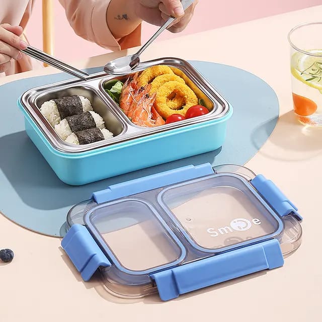 Buy Eat Fit 2 Compartment Bento Lunch Box at MyneeMoe Online In India