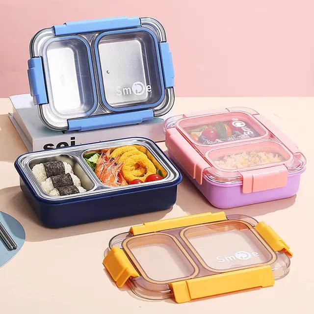 Buy Eat Fit 2 Compartment Bento Lunch Box at MyneeMoe Online In India