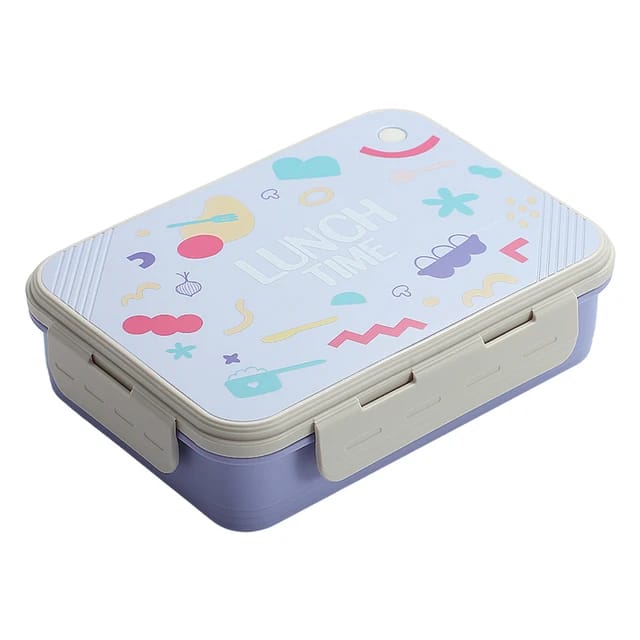 Buy Bento Elite 4 Compartment Stainless Steel Lunch Box with Bowl Lavender at MyneeMoe Online In India