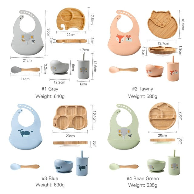 Buy EcoBus Bamboo Feeding Set – Safe Bowls & Spoons for Baby-Led Weaning at MyneeMoe Online In India