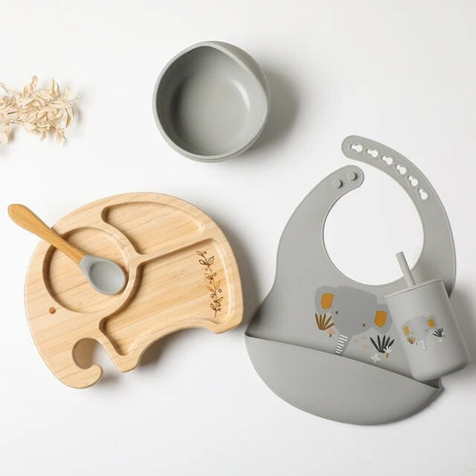 Buy Ellie Bamboo Suction Set – Safe, Eco-Friendly Baby Feeding Essentials at MyneeMoe Online In India