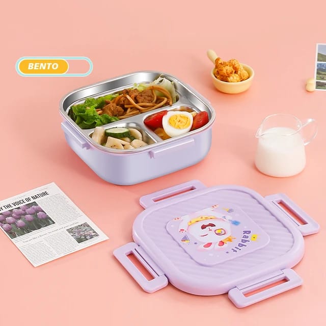 Buy Healthy Life Kids Stainless Steel Bento Box at MyneeMoe Online In India