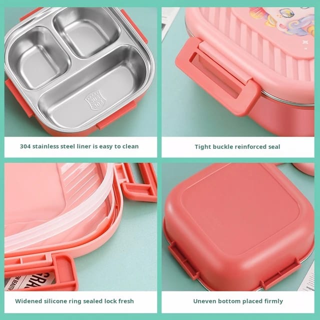 Buy Healthy Life Kids Stainless Steel Bento Box at MyneeMoe Online In India