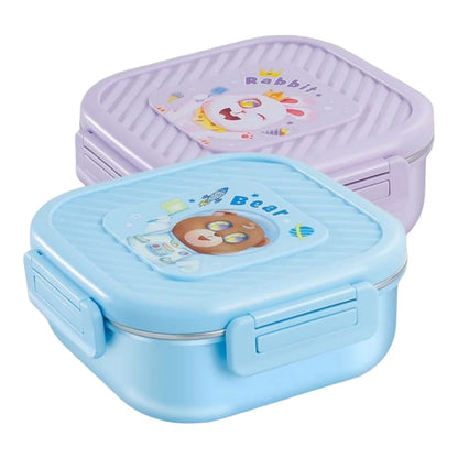 Buy Healthy Life Kids Stainless Steel Bento Box Rabbit & Bear at MyneeMoe Online In India