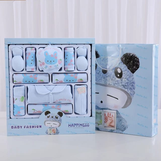 Buy Baby Fashion Premium 16 PCs Newborn Baby Gift Set – Perfect for Baby Boys & Girls at MyneeMoe Online In India