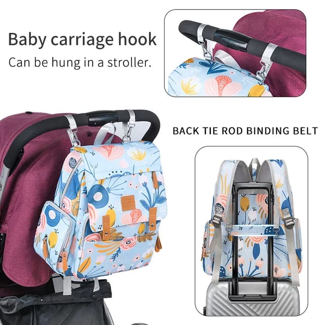 Buy ParentTrail Waterproof Nappy Bag - All-in-One Travel Mommy Diaper Bag at MyneeMoe Online In India