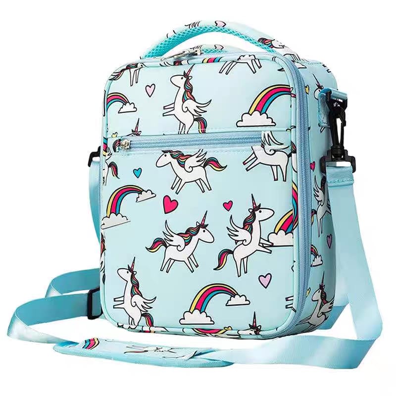 Buy MyneeMoe MealMate Insulated Lunch Bag – Fresh, Fun & Magical Design Unicorn-Light Blue - Lunch Box at MyneeMoe Online In India