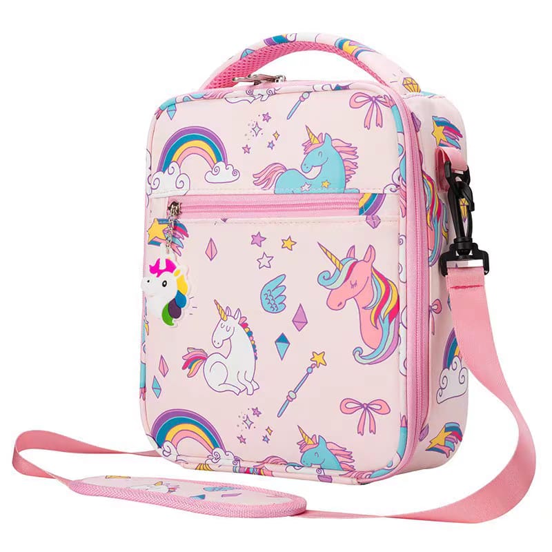 Buy MyneeMoe MealMate Insulated Lunch Bag – Fresh, Fun & Magical Design Unicron-Light Pink - Lunch Box at MyneeMoe Online In India