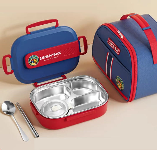 Buy FreshPro Stainless Steel Lunch Box with Insulated Lunch Bag at MyneeMoe Online In India