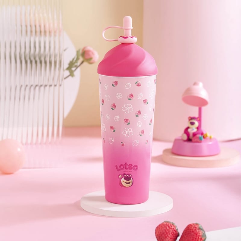 Buy Disney Character Stainless Steel Sipper – Fun, Durable, & Portable for Kids Strawberry Bear at MyneeMoe Online In India