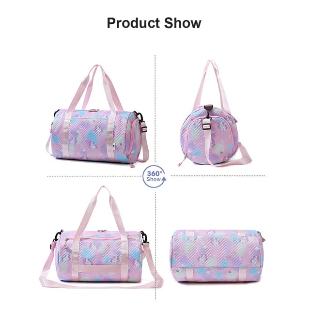 Buy MyneeMoe Duffle Bag – Gym, Sports, Travel Bag with Shoe & Wet Clothes Compartments, Perfect for Dance, Swimming, Sleepovers - Duffle Bag at MyneeMoe Online In India